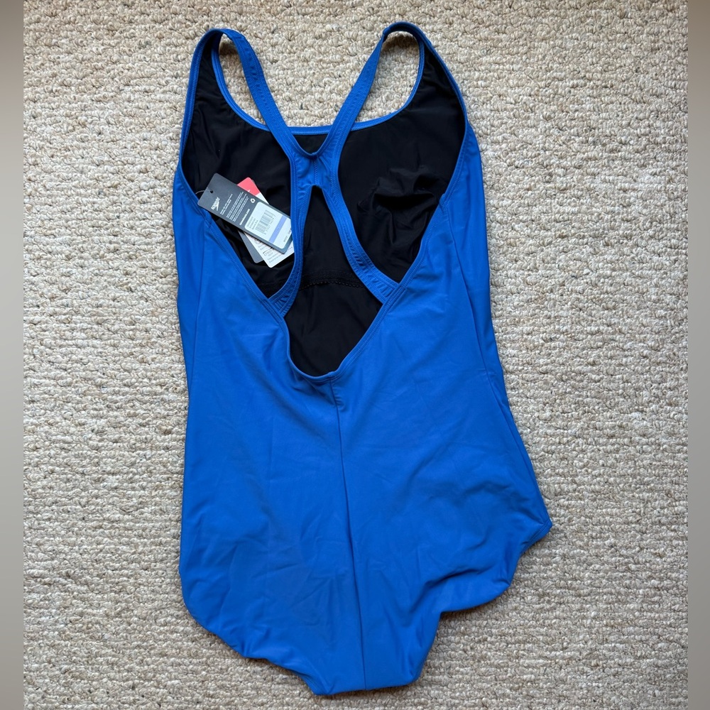NWT SPEEDO Women's Blue One-Piece Swimsuit Size 18 - Picture 7 of 16